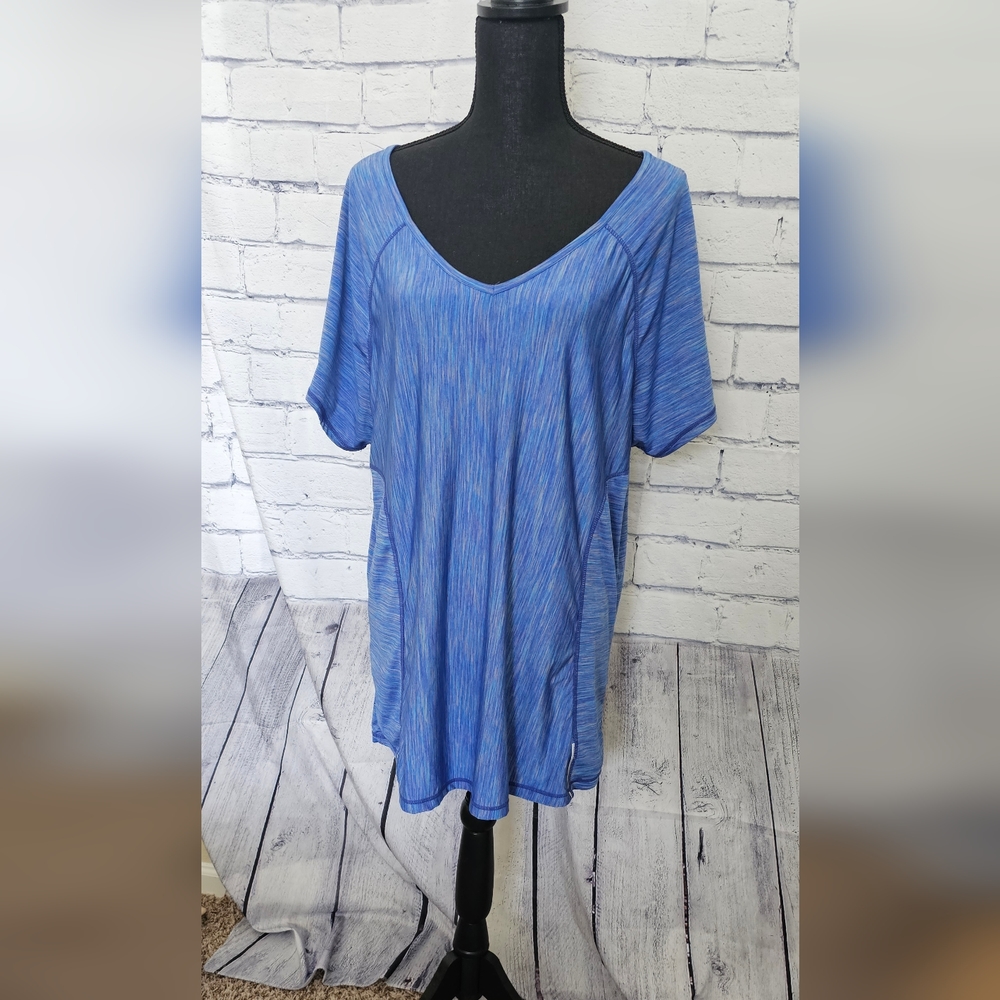 90 Degree By Reflex Blue Short Sleeve Tee